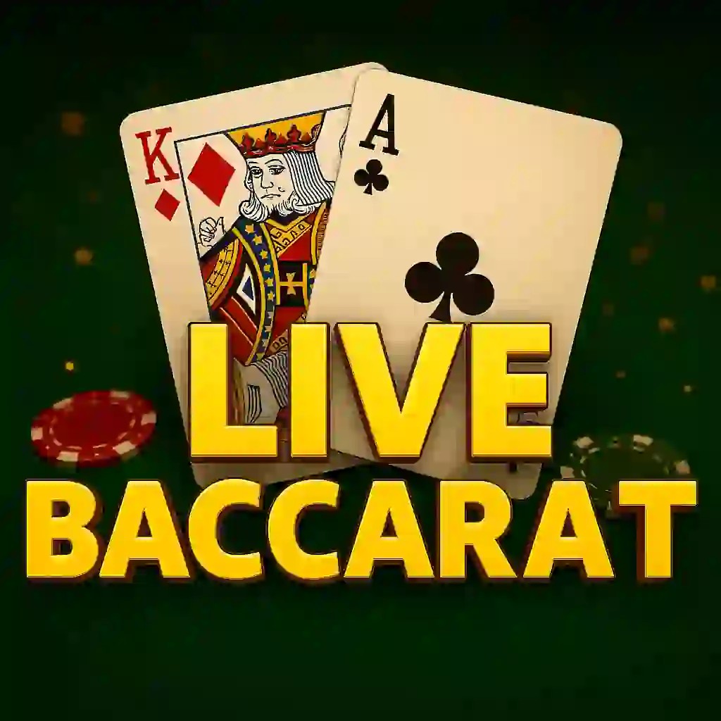 Logo of Live Baccarat from Pragmatic Live at CasinOK Casino